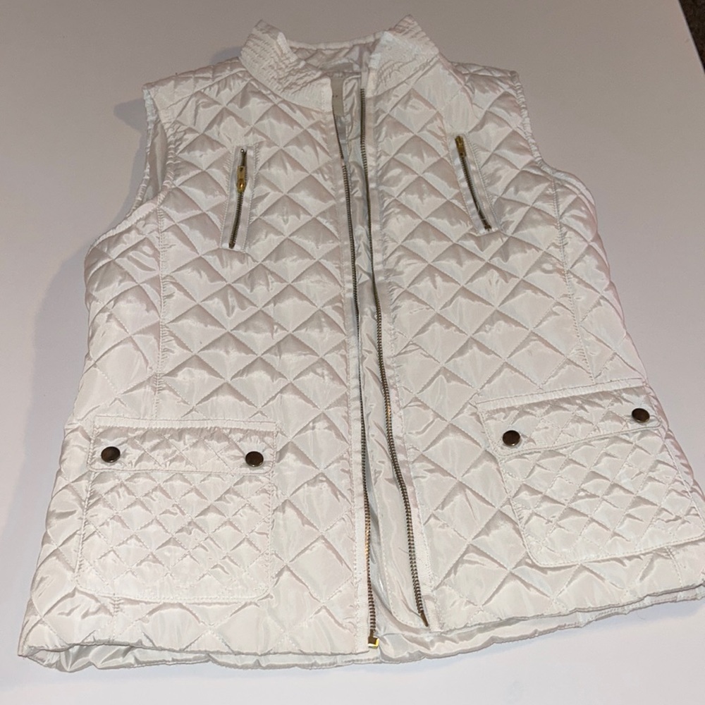 Girls White Copper Key Vest